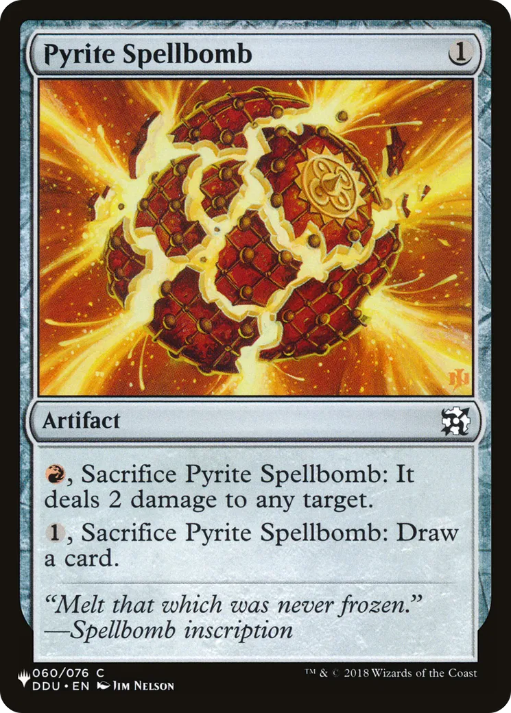 Bombe à sortilèges de pyrite — The List — Magic: The Gathering