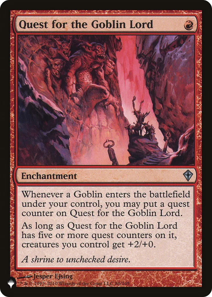 Quest for the Goblin Lord — The List — Magic: The Gathering