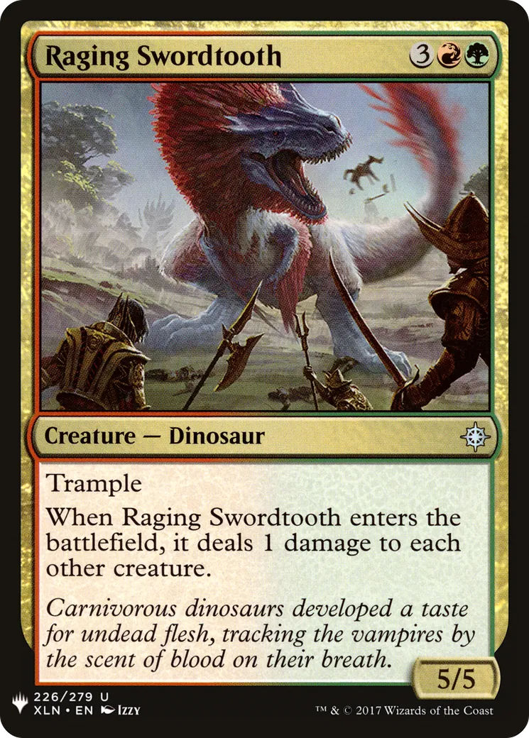 Crocs-de-sabre enragé — The List — Magic: The Gathering