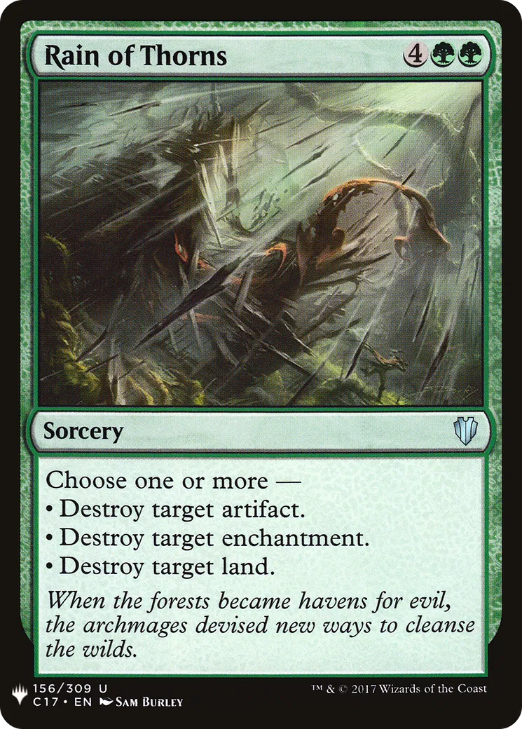 Pluie d'épines — The List — Magic: The Gathering