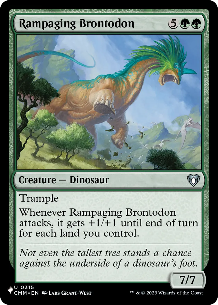 Rampaging Brontodon — The List — Magic: The Gathering