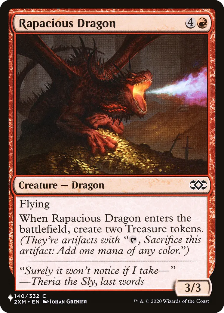 Rapacious Dragon — The List — Magic: The Gathering