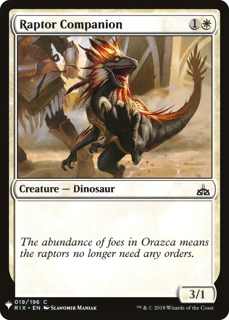 Raptor Companion — The List — Magic: The Gathering