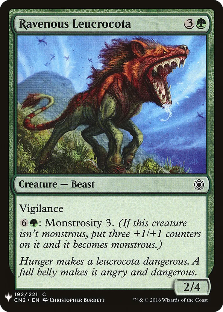 Ravenous Leucrocota — The List — Magic: The Gathering