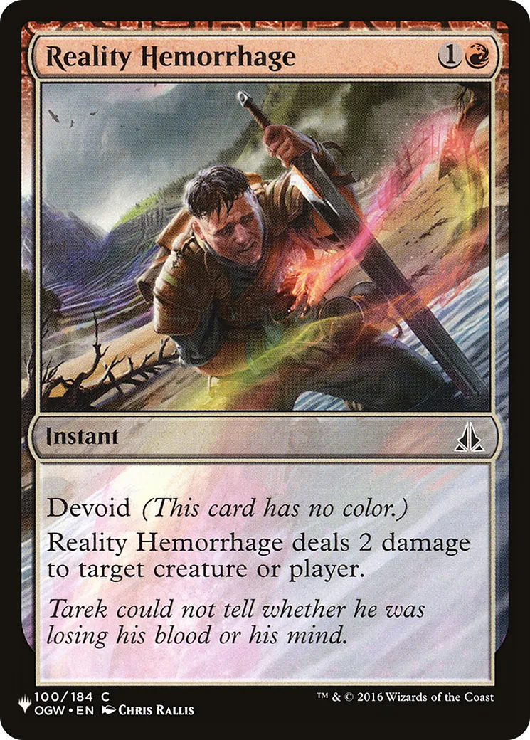 Reality Hemorrhage — The List — Magic: The Gathering