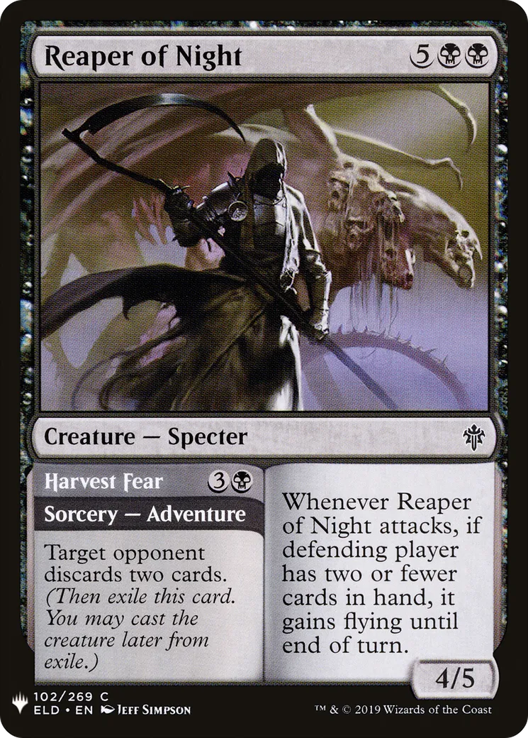 Faucheur de la nuit // Moisson de peur — The List — Magic: The Gathering