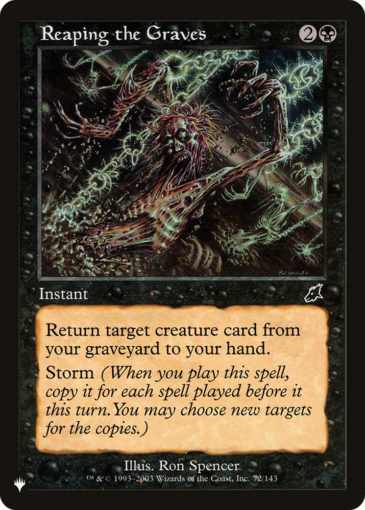 Moisson des tombes — The List — Magic: The Gathering