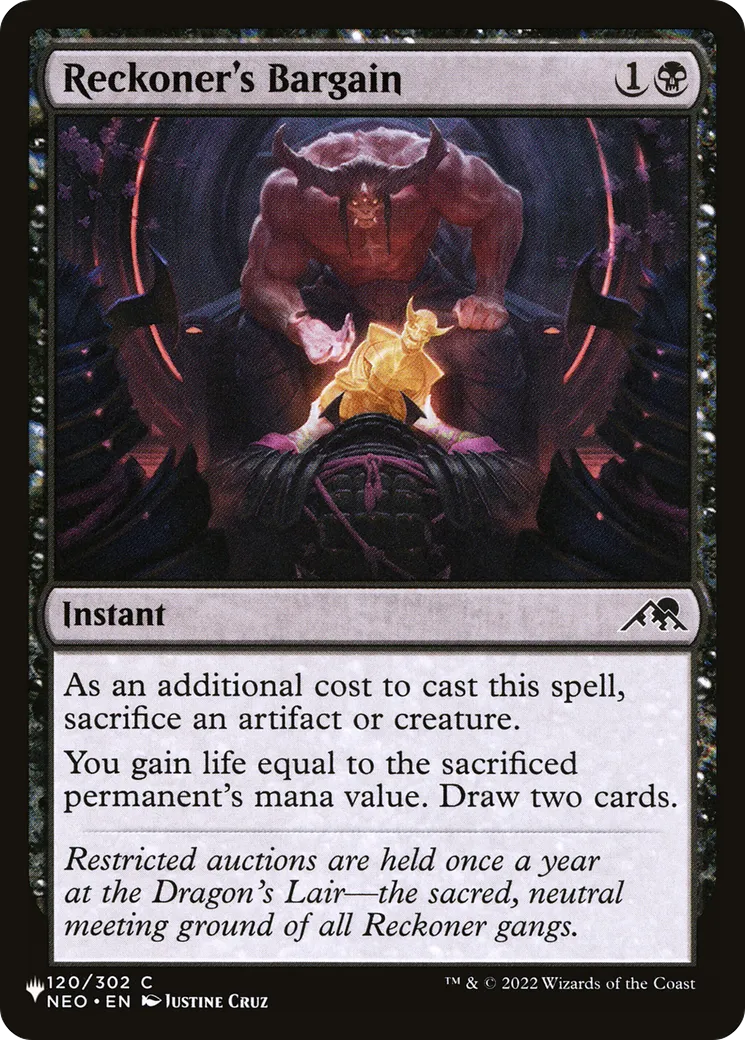 Reckoner's Bargain — The List — Magic: The Gathering