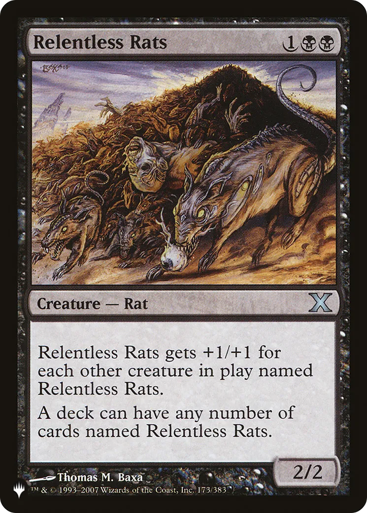 Rats implacables — The List — Magic: The Gathering