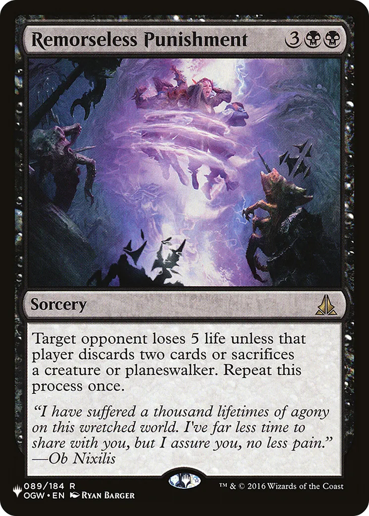 Supplice implacable — The List — Magic: The Gathering