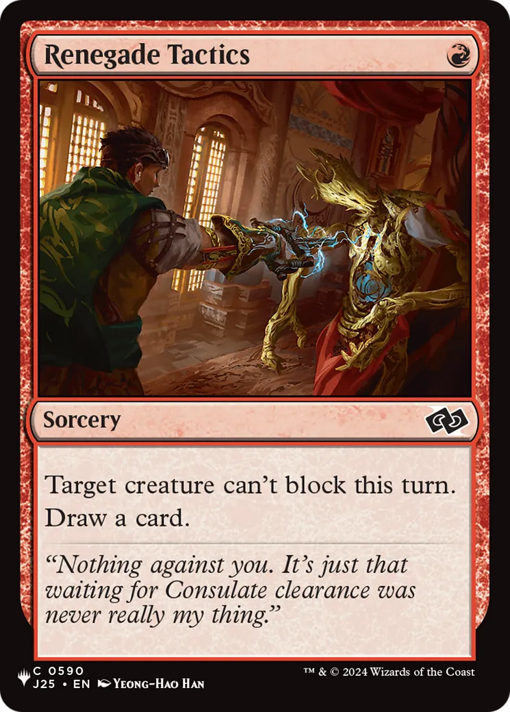 Renegade Tactics — The List — Magic: The Gathering