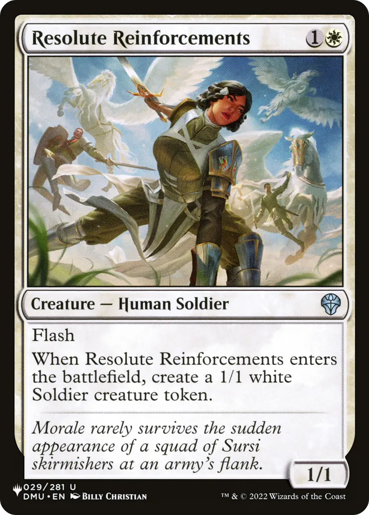Renforts résolus — The List — Magic: The Gathering