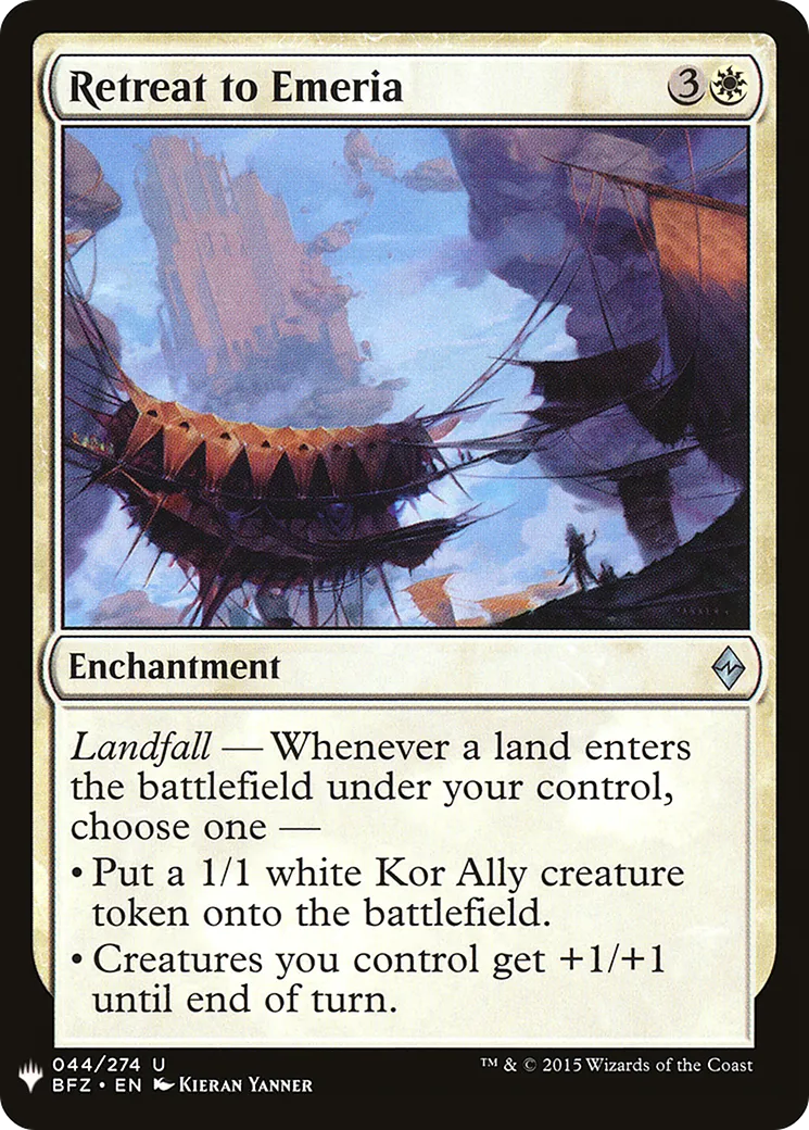 Repli vers Éméria — The List — Magic: The Gathering