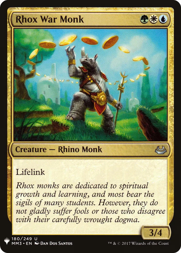Moine de guerre rhox — The List — Magic: The Gathering