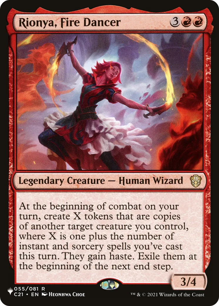 Rionya, Fire Dancer — The List — Magic: The Gathering