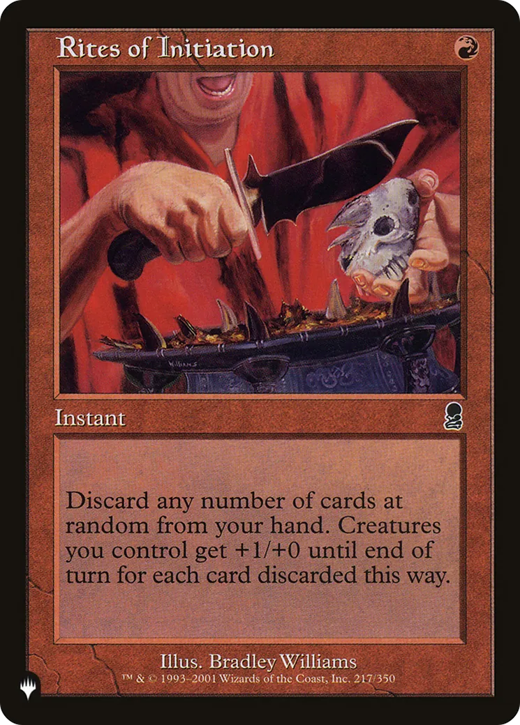 Rites of Initiation — The List — Magic: The Gathering