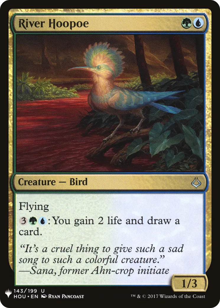 Huppe fasciée du fleuve — The List — Magic: The Gathering