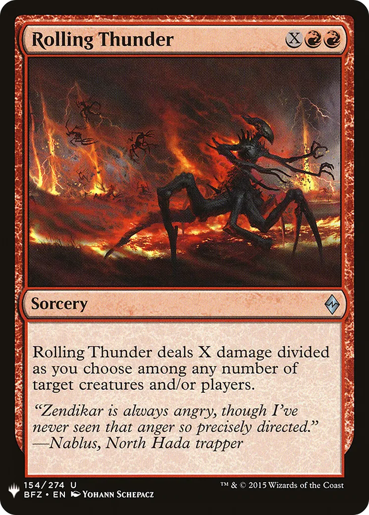 Roulement de tonnerre — The List — Magic: The Gathering
