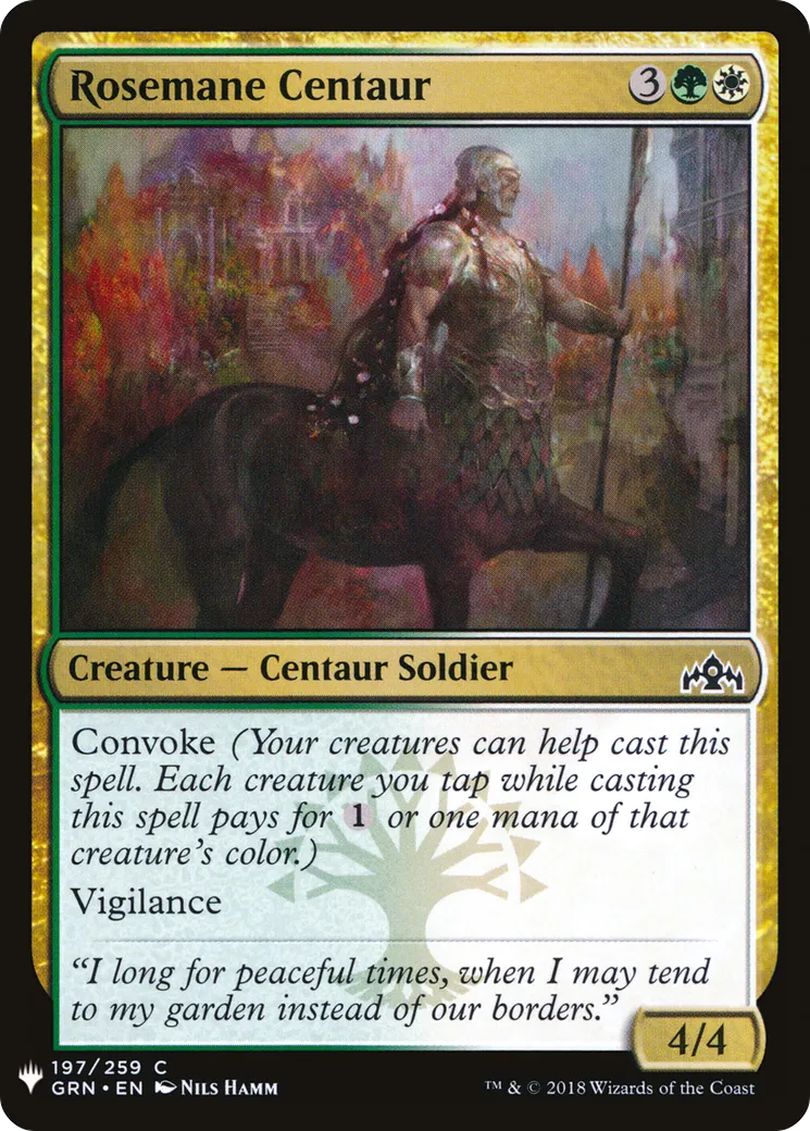 Rosemane Centaur — The List — Magic: The Gathering