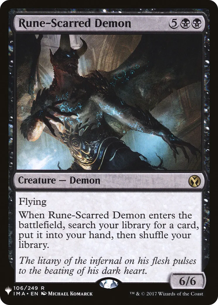 Rune-Scarred Demon — The List — Magic: The Gathering