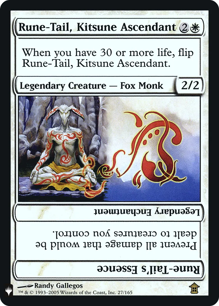 Rune-Tail, Kitsune Ascendant // Rune-Tail's Essence — The List — Magic: The Gathering
