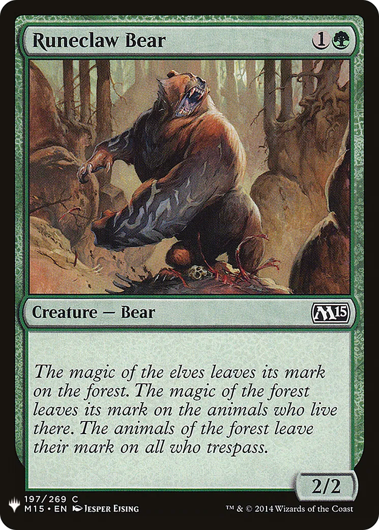 Ours runegriffe — The List — Magic: The Gathering