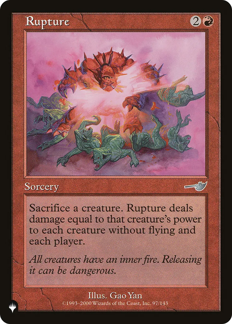 Rupture — The List — Magic: The Gathering