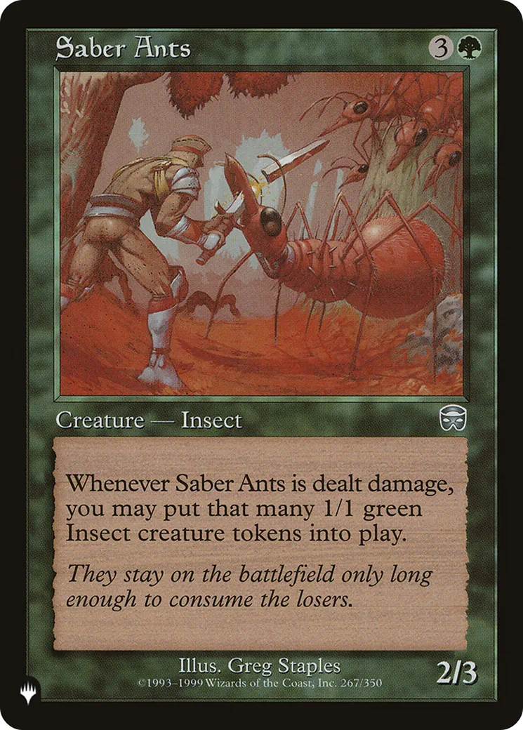 Fourmis-sabre — The List — Magic: The Gathering