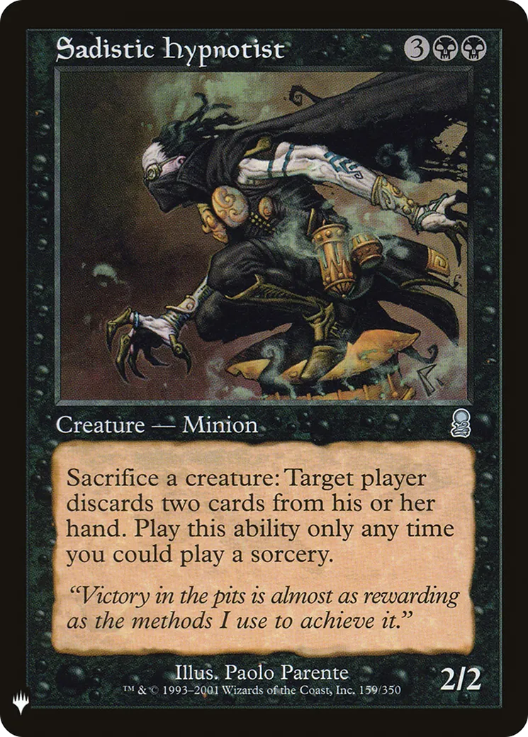 Hypnotiseur sadique — The List — Magic: The Gathering