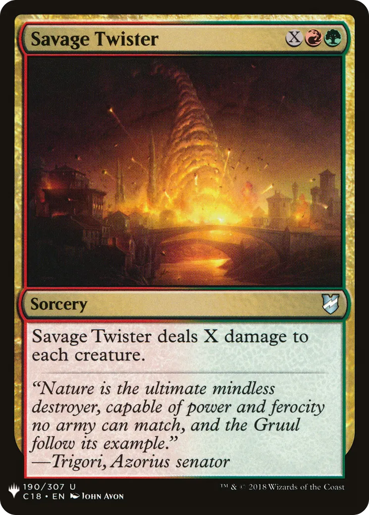 Tornade sauvage — The List — Magic: The Gathering