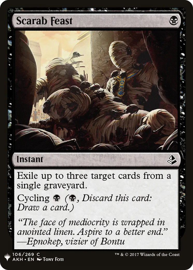 Scarab Feast — The List — Magic: The Gathering