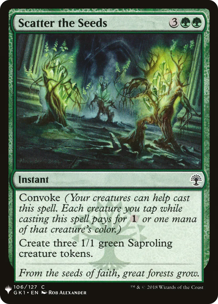 Graines en pluie — The List — Magic: The Gathering