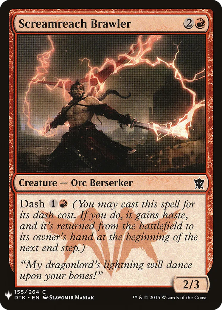 Screamreach Brawler — The List — Magic: The Gathering