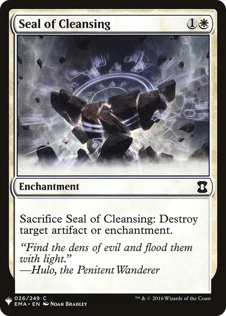 Seal of Cleansing — The List — Magic: The Gathering