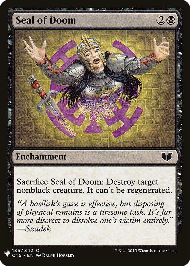 Sceau du destin — The List — Magic: The Gathering