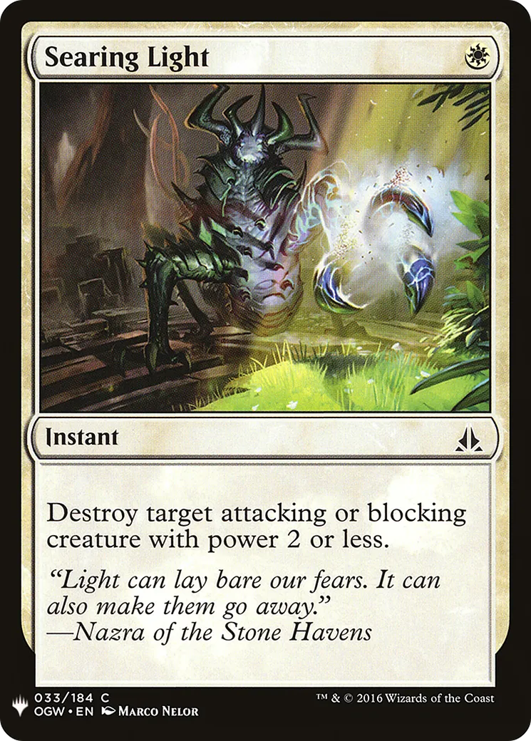 Searing Light — The List — Magic: The Gathering