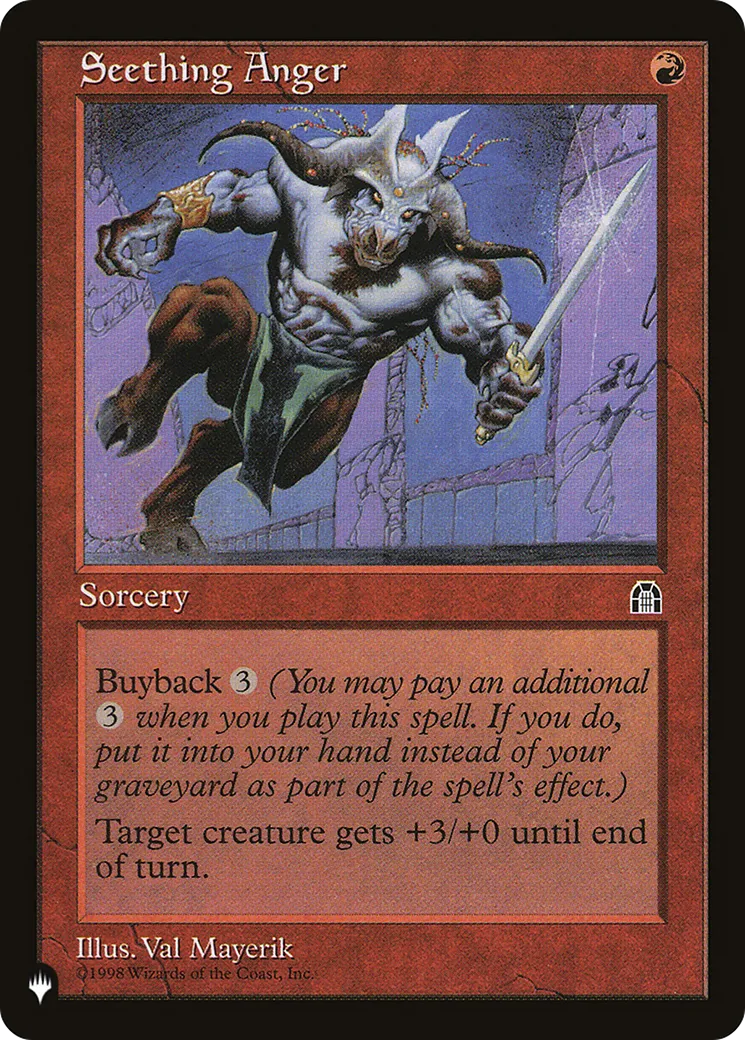 Seething Anger — The List — Magic: The Gathering