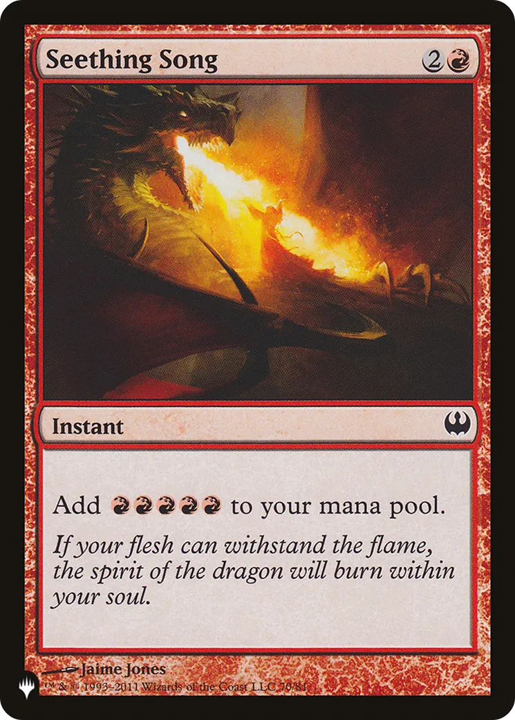 Seething Song — The List — Magic: The Gathering
