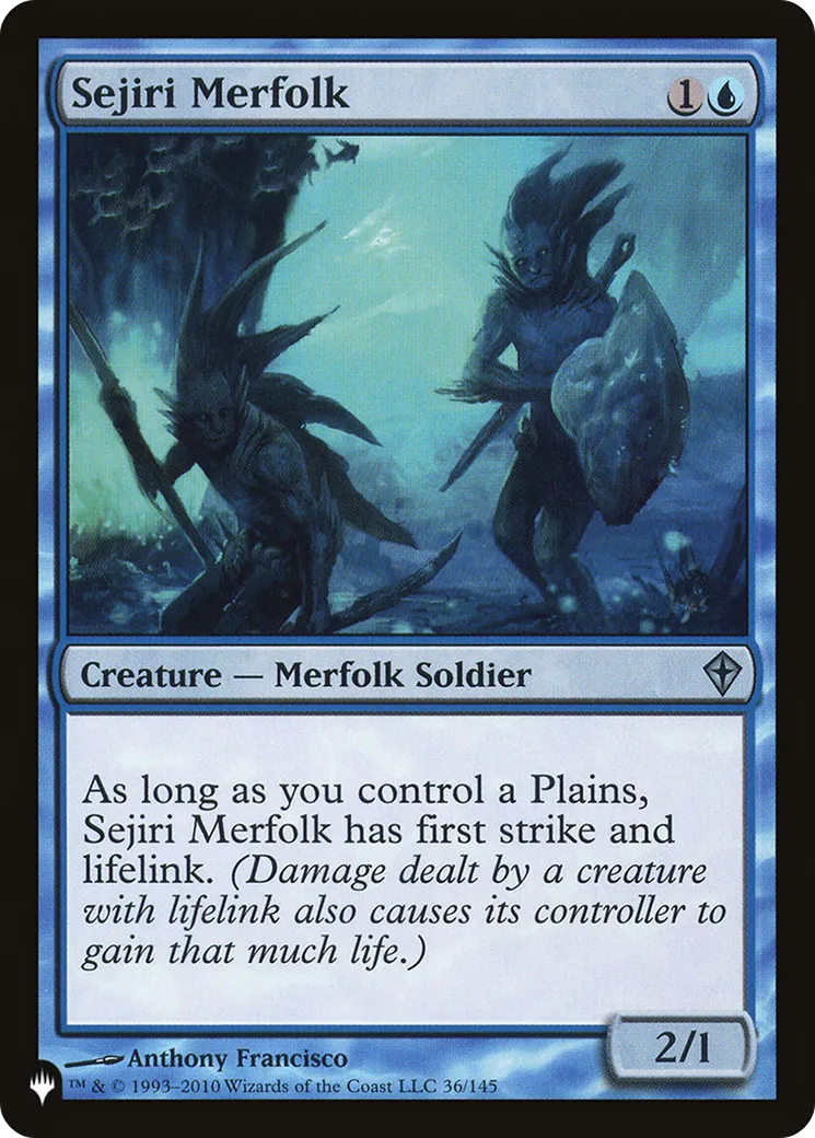 Sejiri Merfolk from The List - Magic: The Gathering
