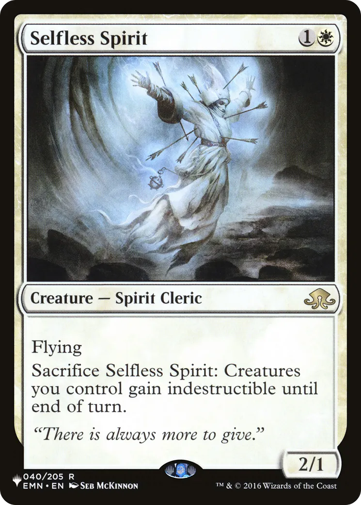 Esprit dévoué — The List — Magic: The Gathering