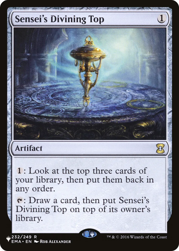 Toupie de divination du sensei — The List — Magic: The Gathering