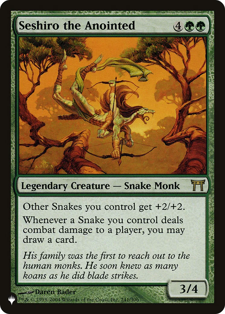 Seshiro the Anointed — The List — Magic: The Gathering