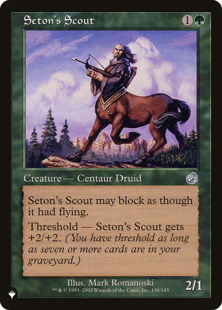 Seton's Scout — The List — Magic: The Gathering