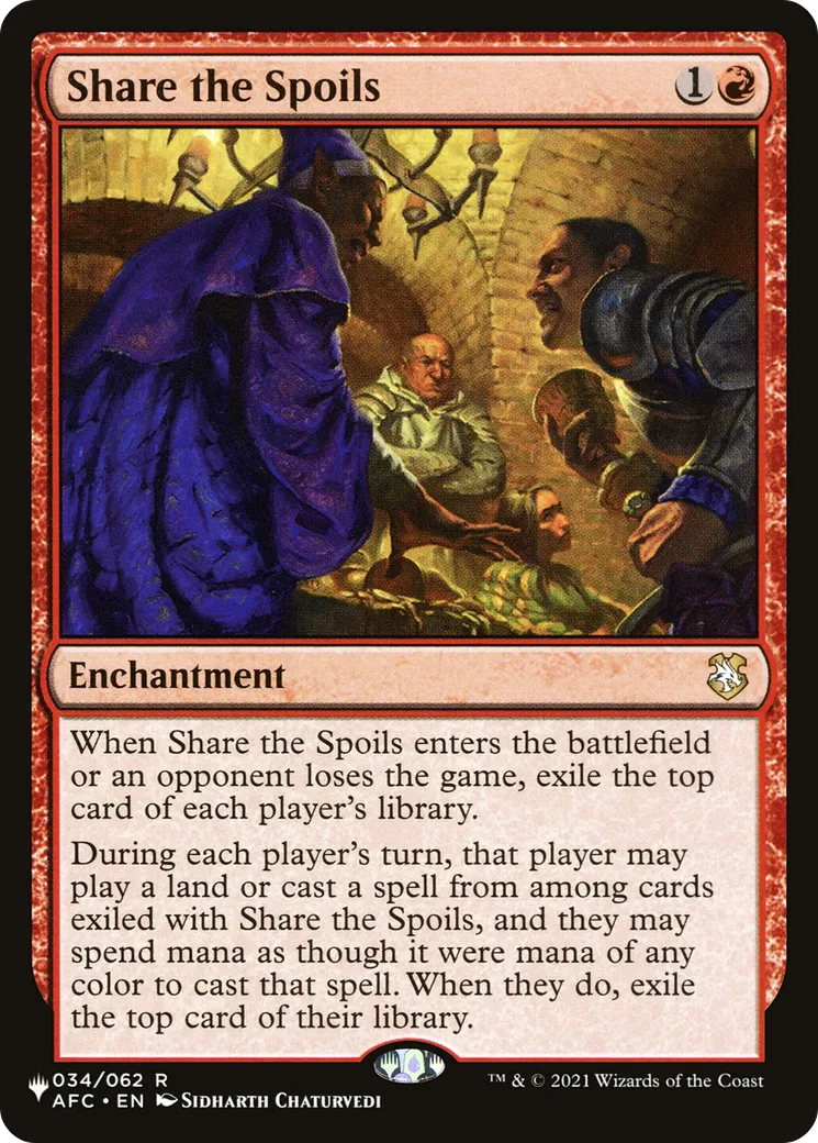 Partage du butin — The List — Magic: The Gathering