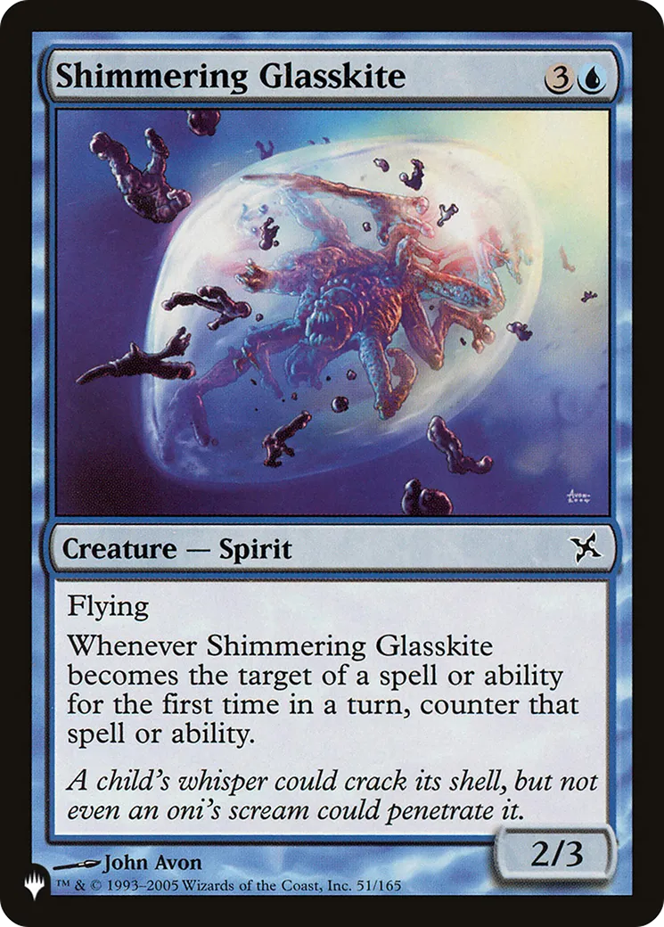 Shimmering Glasskite — The List — Magic: The Gathering