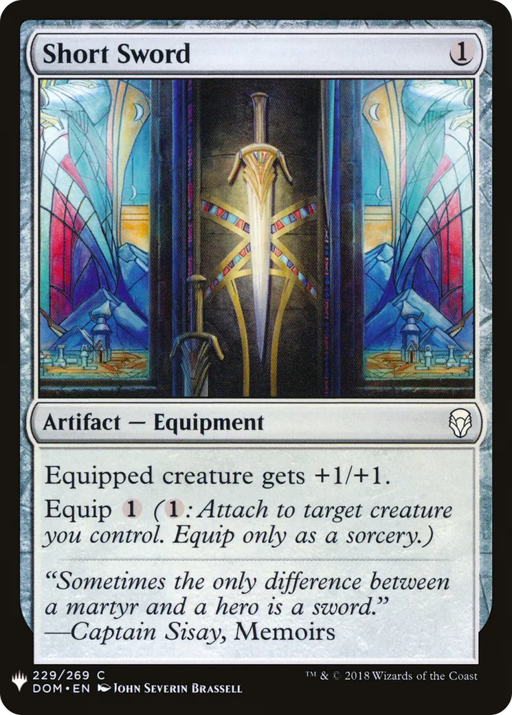 Épée courte — The List — Magic: The Gathering