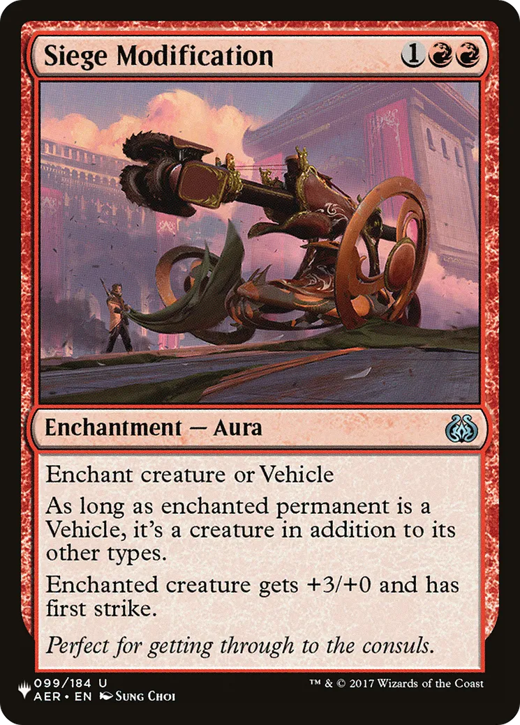 Modification de siège — The List — Magic: The Gathering