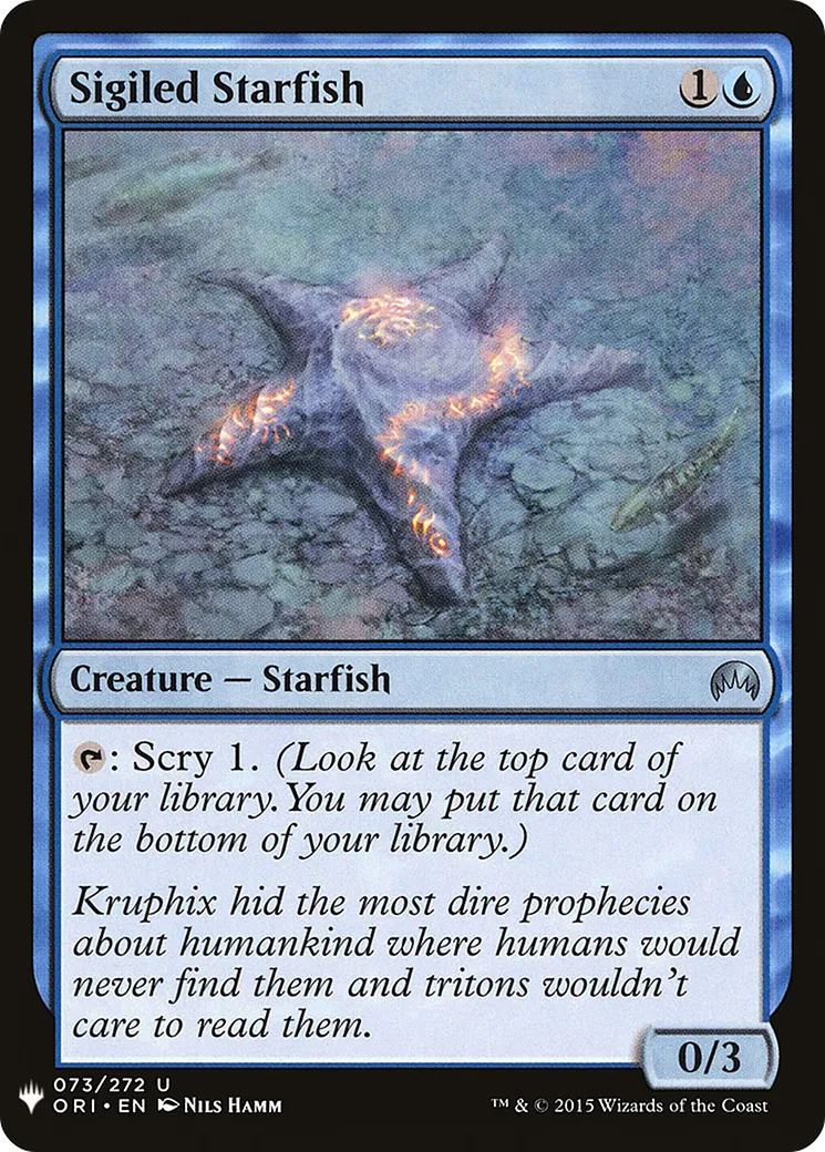 Sigiled Starfish — The List — Magic: The Gathering