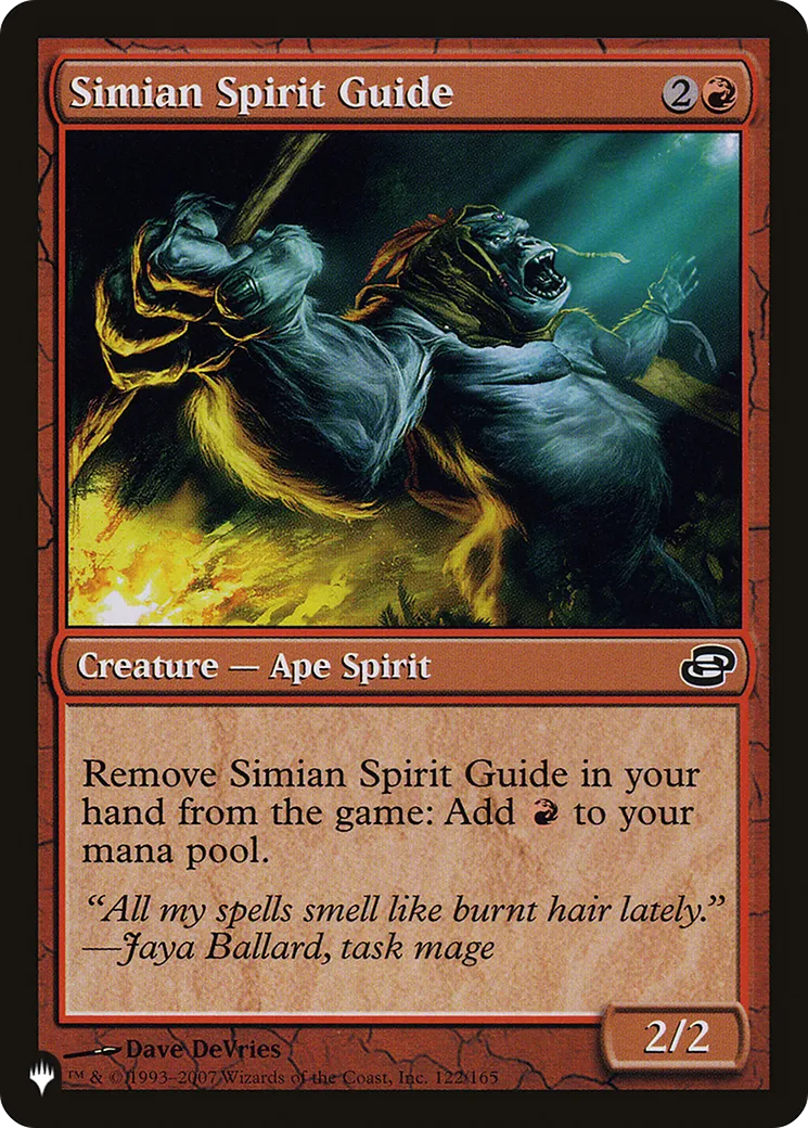 Simian Spirit Guide — The List — Magic: The Gathering