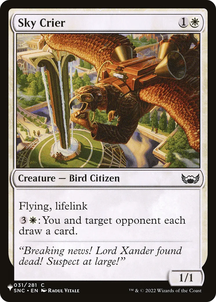 Crieur céleste — The List — Magic: The Gathering
